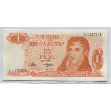 ARGENTINA COL. 605b BILLETE 1 PESO LEY 18.188 BOT 2316 SIN CIRCULAR UNC